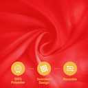 BRILLMAX 6 Pack Red Tablecloths 60 x 102 Inch for 6ft Rectangle Tables - 150 GSM Polyester Fabric, 15" Standard Drop, Water, Stain & Wrinkle Resistant Cloth Cover for Wedding Banquet Dining Buffet