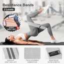 Booty Bands Set, Resistance Bands for Working Out, Exercise Bands for Women and Men Legs and Butt, Stretch Bands for Pilates, Yoga Starter Set