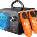 Ozone Generator 48,000mg, Commercial Ozone Machine Odor Removal, High Capacity O3 Ionizer Air Purifier Deodorizer, Portable Mini for Car, Home, Smoke, Pets, Industrial, for 4000 Square Feet -Black