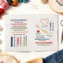 Embroidery Stitch Book Kit - Portable Embroidery Book with Multiple Sewing Tools & Instructional Tutorial, DIY Stitches for Beginners & Enthusiasts (1 Set)