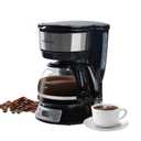 5-Cup Programmable Drip Coffee Maker with Digital Timer, Glass Carafe,24-Hour Auto Brew,2-Hour Auto Shut-Off, Pause & Pour, Removable Filter Basket,Compact Coffee Machine for Home & Office
