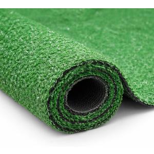 Ottomanson Artificial Grass Turf 2'7" x 6' Indoor Outdoor Faux Grass Rug with Drainage Holes, Customizable with Extra Long Size Options, Perfect for Patio Lawn Balcony Weddings Photoshoot Backdrop