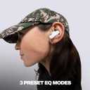 Skullcandy Smokin Buds Wireless Earbuds, Bluetooth Headphones, Noise Isolating Fit, Up to 20 Hours Battery, IPX4 Sweat and Water Resistant, Microphone for iPhone Android - Bone