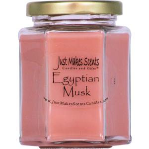 Egyptian Musk Scented Blended Soy Candles by Just Makes Scents (8 oz)