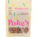 Poke's Natural Birthday Cake Crunchy Biscuits Peanut Butter & Vanilla Flavor Dog Treats, BBD: 04/29/2026