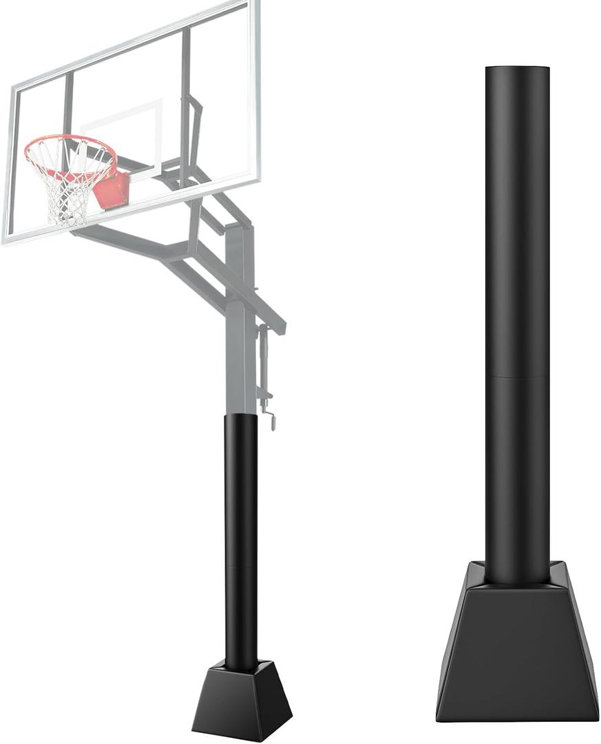 71" Basketball Pole Pads 4"x4" Basketball Base Pads Set, Flame-Retardant & Waterproof All-Weather Protection Hoop Padding Outdoor for Schools, Garages, Basement Pole Cover