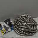 BIONIC STEEL 50 Ft Metal Garden Hose with Sprayer Nozzle, Non Kinking Designed Stainless Steel Heavy Duty Water Hose 50Ft x 5/8 in. Ultra Flexible NON Expandable for Uninterrupted Water Flow, 500 PSI