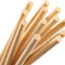 HOPELF 50PCS Dowel Rods Wood Sticks Wooden Dowel Rods - 1/2 x 6 Inch Bamboo Sticks - for CraftsHardwood Dowel Rod AssortmentWooden Rod Sticks Doweling Rods DIYers.