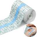 Transparent Dressing Adhesive Bandage Waterproof Clear Adhesive Bandages Stretch Tape for Tattoos Swimming (3.94 Inch x 10.94 Yard)