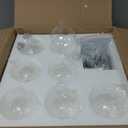 GoYeel Ceiling Light Chandelier Modern Kitchen Lights Ceiling Flush Mount Glass Bubble Chandelier Lighting 3 Light Entryway Light Fixture 17.72in 13 Globe for Bedroom Foyer Living Room