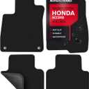 Floor Mats for Honda Accord 2018 2019 2020 2021 2022 Sedan 10 - Custom 3D Fit - 1st and 2nd Row Set of 4 - Waterproof Anti-Slip Backing - 34oz Heavy Duty Carpet Mat - All Weather Car Liner Floormats, 
31.2"L x 20.8"W x 1"Th