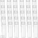 30 Pack 20ml Glass Sealed Bottles Empty Sample Vials Container Clear Tiny Jars Wish Bottle with Aluminum Screw Lid for Liquid DIY Crafts Party Favors Jewelry Beads