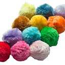 Fashion's Talk Cat Toys Furry Rattle Ball for Kitty 12 Pack