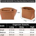 LOUKAYCCI Purse Organizer Insert for Le Pliage Medium Handbags InsertEarthColor, Medium