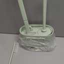 Cyrank Toilet Brush and Holder, Toilet Bowl Brush with Caddy Bathroom Stiff Bristles Toilet Scrub Brush Toilet Bowl Brush Holder Set Deep Cleaning Toilet Cleaner Scrubber Under Rim(Greens)