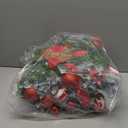 Christmas Garland with Lights, 9ft Battery Operated LED Garland with Timer, 30 Warm White LEDs, Waterproof Christmas Decorations for Indoor Outdoor Mantel, Stairs, Doorway, Window, Porch, Home