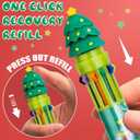 2 x Heliar Multicolor Ballpoint Pen 0.7 mm, 10-in-1 Colored Pens Fine Point Retractable Christmas Ballpoint Pens for Office School Supplies Students Gift, 4 Pack