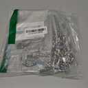 Titanker Shower Curtain Hooks Rings, Rust Resistant Metal Double Glide Shower Hooks Rings for Bathroom Shower Rods Curtains, Set of 12 Hooks - Nickel