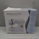 Dechow Sewing Machine for Beginners, Electric Mini Portable, 14 Built-in Stitches with Reverse Sewing, 2 Speeds Double Thread with Foot Pedal, Storage Bag, Cotton Fabric and Threads- Extension Table