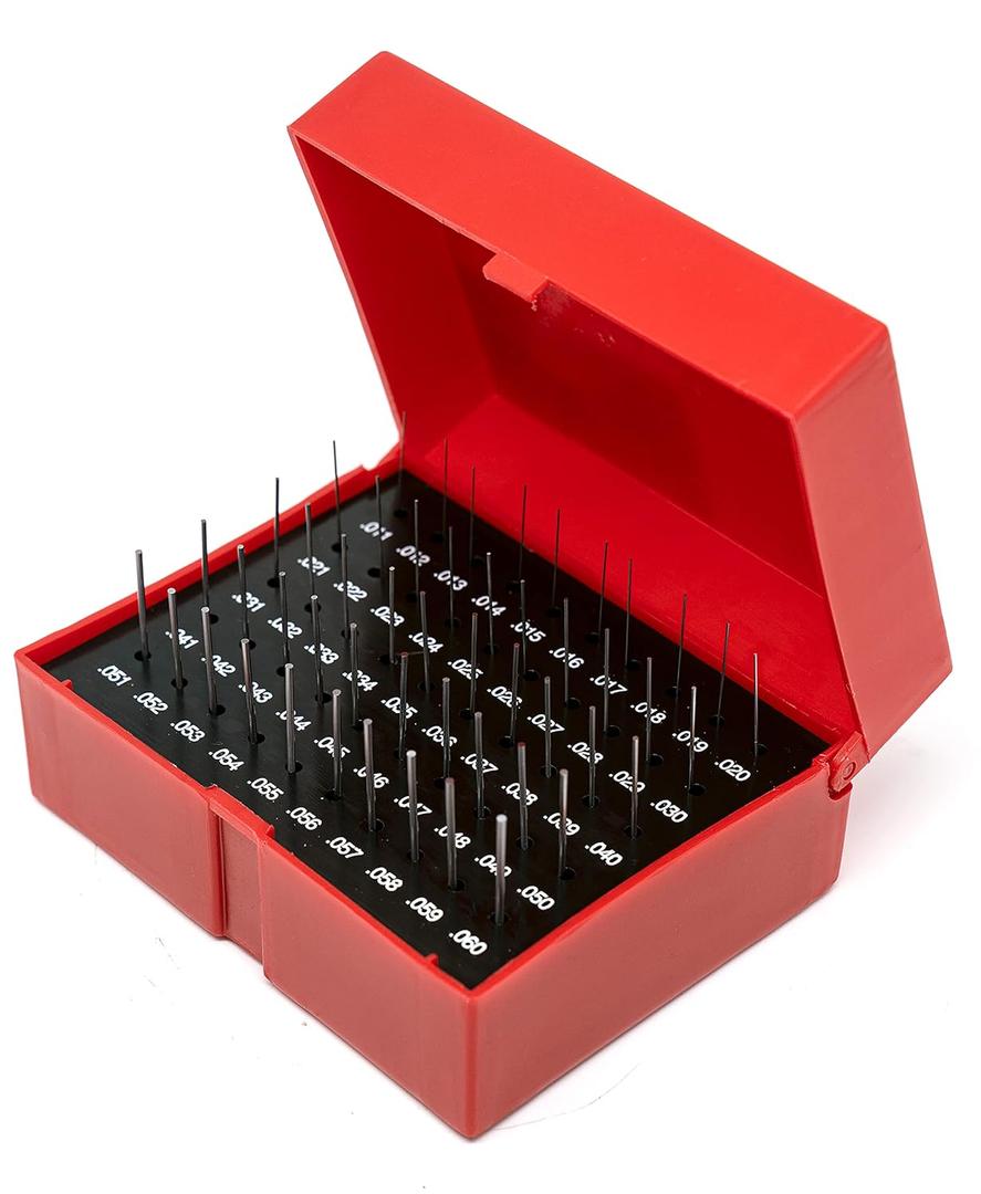 Steel PIN GAGE Set Plastic CASE (PIN-M0-50)