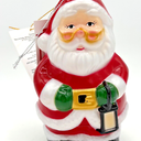 Blow Mold Santa Ornament Led Christmas