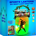 Make Your Own Sports Night Light Lantern Jar Arts & Crafts For Boys And Girls, Football, Soccer, Basketball, Tennis & Baseball Gifts For Kids, DIY Art Kit Age 4 5 6 7 812, Best Kids Birthday Present