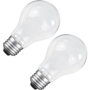 100 Watt Incandescent Light Bulbs, A19 Incandescent Rough Service Light Bulb,100 WATT Incandescent Bulb Shatter Resistant Rough Service Light Bulb 100 WATTS A19 Shape (2PACK)