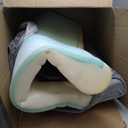 FurHaven Orthopedic Dog Bed for Large Dogs, Luxe Lounger Contour with Cool Gel-Top Foam & Solid Orthopedic Foam Base for Joint Support, Removable Washable Cover, Jumbo XL, Faux Fur & Suede, Gray