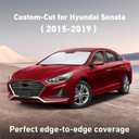 EcoNour Windshield Sunshade Compatible for Hyundai Sonata 2015-2018 2019 | Sun Visor for Front Windshield & Window Sun Shade Cover, UV Heat Blocker & Protector, Car Accessories