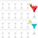 Kucoele 40 Pack Mini Plastic Martini Glasses, 5oz Disposable Cocktail Glasses Tall Party Cups for Wine, Champagne, Margarita