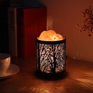 Zanflare Salt Lamp, Pink Salt Lamp, Salt Rock Lamp, Night Light in Fawn Design Metal Basket with Dimmer Switch, Himalayan Salt Lamp, House Warming, Wedding Gifts, Birthday Gifts for Women