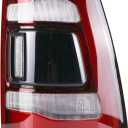 LED Tail Lights Assembly Without Blind Spot Compatible with Ram 1500 2019 2020 2021 2022 Right Passenger Side Taillights Rear Brake Light Tail Lamps Replace 55112992AB Black Smoke