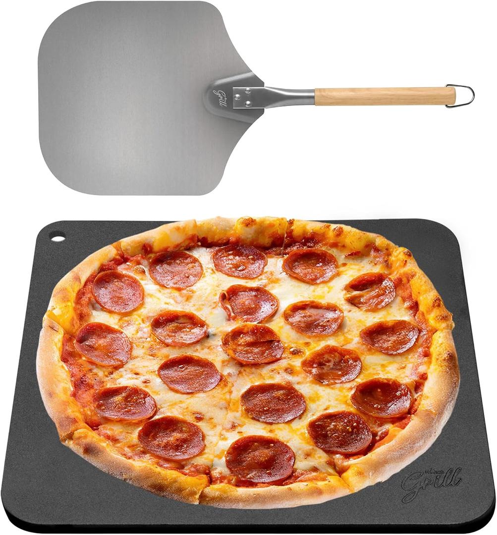 Pizza Steel PRO by Hans Grill | XL 1/4" Thick Square Conductive Metal Baking Steel for Oven and BBQ Cooking Pizzas