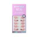 BTArtbox French Tip Press On Nails - Gingerbread Joy, 3D Short Almond Christmas Press On Nails with Glue and Adhesive Tabs for Women in 16 Sizes - 32 Soft Gel Glue On Nails Kit