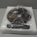 DOVDOV Black and Gold Home Decor Statue, Unique Office Decor, Round Line Medallion Statue for Room Decor, Shelf Top Decor, Entryway Entry Table, Floor Mantle Decor and Home Panel Decorations