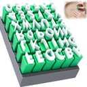 36 Pcs Clay Stamps, Numbers & Alphabet Stamps Set, Clay Letter Stamps for Ceramic Decorating, DIY Handmade with Storage Box