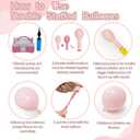 Pink Yellow Brown Balloon Garland Double Stuffed Pastel Light Pink Yellow White Sand Balloons Balloon Arch Kit for Birthday Baby Shower Wedding Bee Bear Theme Fall Party Decorations