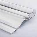 Zshine Day and Night Dual Layers Manual Safe Cordless Polyester Roller Blinds Shades Suitable for Home, Office, Hotel, Club, Restaurant, Cinema Windows Pure White 82010G