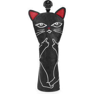 Funny Golf Head Covers, Leather Driver Headcover, Fairway Wood Cover, Hybrid Head Covers Advanced Embroidery Golf Club Head Covers for Men Women Animal Golf Headcovers