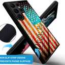 ZHEGAILIAN Case for Samsung Galaxy S22 Plus,US Constitution Overtop American Flag S22+ Plus Men,Drop Protection S22 Plus 6.6-inch