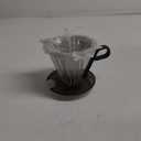 Primula Seneca Pour Over Coffee Maker Removable Ultra Fine Micro Mesh Stainless Steel Filter, 4.8 x 4.8 x 4.8 inches, Black