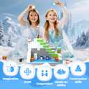 Magnetic Blocks - 138 PCS Magnetic Building Blocks Set with 3 Light-Up Blocks, STEM Construction Cubes Toys for Kids, Toddler Sensory Stacking Toys, Christmas Birthday Gift for Boys and Girls Ages 3+