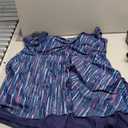 Aqua Eve Women Plus Size Tankini Swimsuit Two Piece Flowy Swimdress Bathing Suits with Shorts (Blue Stripes), 20 Plus