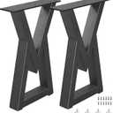 24 Inch Metal Coffee Table Legs, Modern End & Side Table Legs, Heavy Duty Iron Dining Desk Feets Industrial DIY Furniture (H24” x W15.4”, 2PCS), 24 '' V Shape