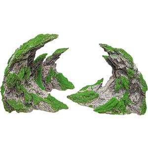 Novelsite Fish Tank Accessories, Aquarium Decorations, Scenery, Rock Ornaments - Create Aquatic Beauty with Premium Aquarium Decorations,17" W x 8.6" H x 5" D