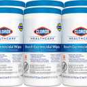 Clorox Healthcare Bleach Germicidal Wipes, 6" x 5", 150 Count Canister, Pack of 6 (Package May Vary)