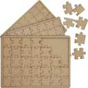 Bright Creations 3 Pack 10x7 inch Wooden Blank Jigsaw Puzzles to Draw On  Make Your Own Canvas for DIY Crafts, 35 Pieces