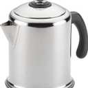 Farberware 47053 Classic Stainless Steel Yosemite 12 Cup Coffee Percolator, 12 Cup Coffee Maker, Silver