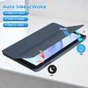 Fire HD 8 & HD 8 Plus Tablet Case(12th Gen/10th Gen, 2024/2022/2020 Release) Slim Folding Stand Cover with Auto Wake/Sleep Navy Blue