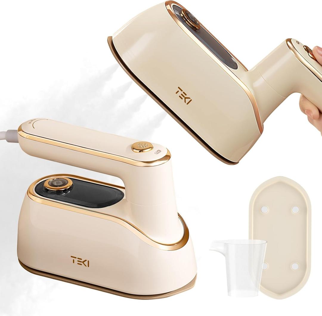 Travel Steamer for Clothes Portable Rotary Garment Iron 1200W Small Travel Steam Iron for Home, Dorm, College, 150ml Water Tank, Foldable Wrinkle Remover 120V, 1 Piece